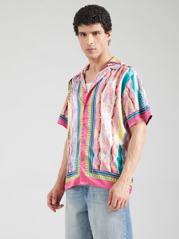 Coupe regular Chemise Carlo Colucci en mélange de couleurs : devant