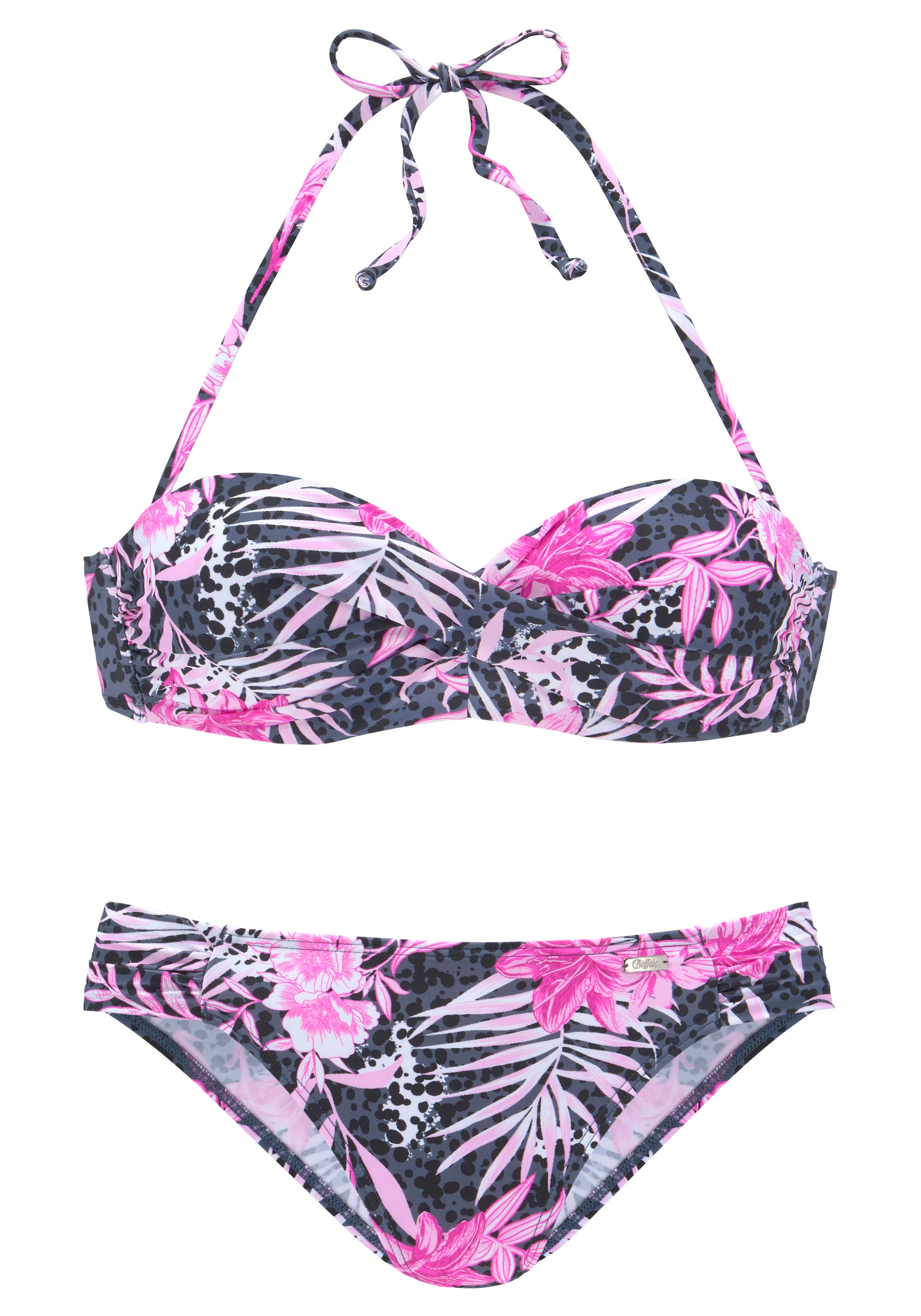 BUFFALO Bandeau Bikini in Mixed colors: front