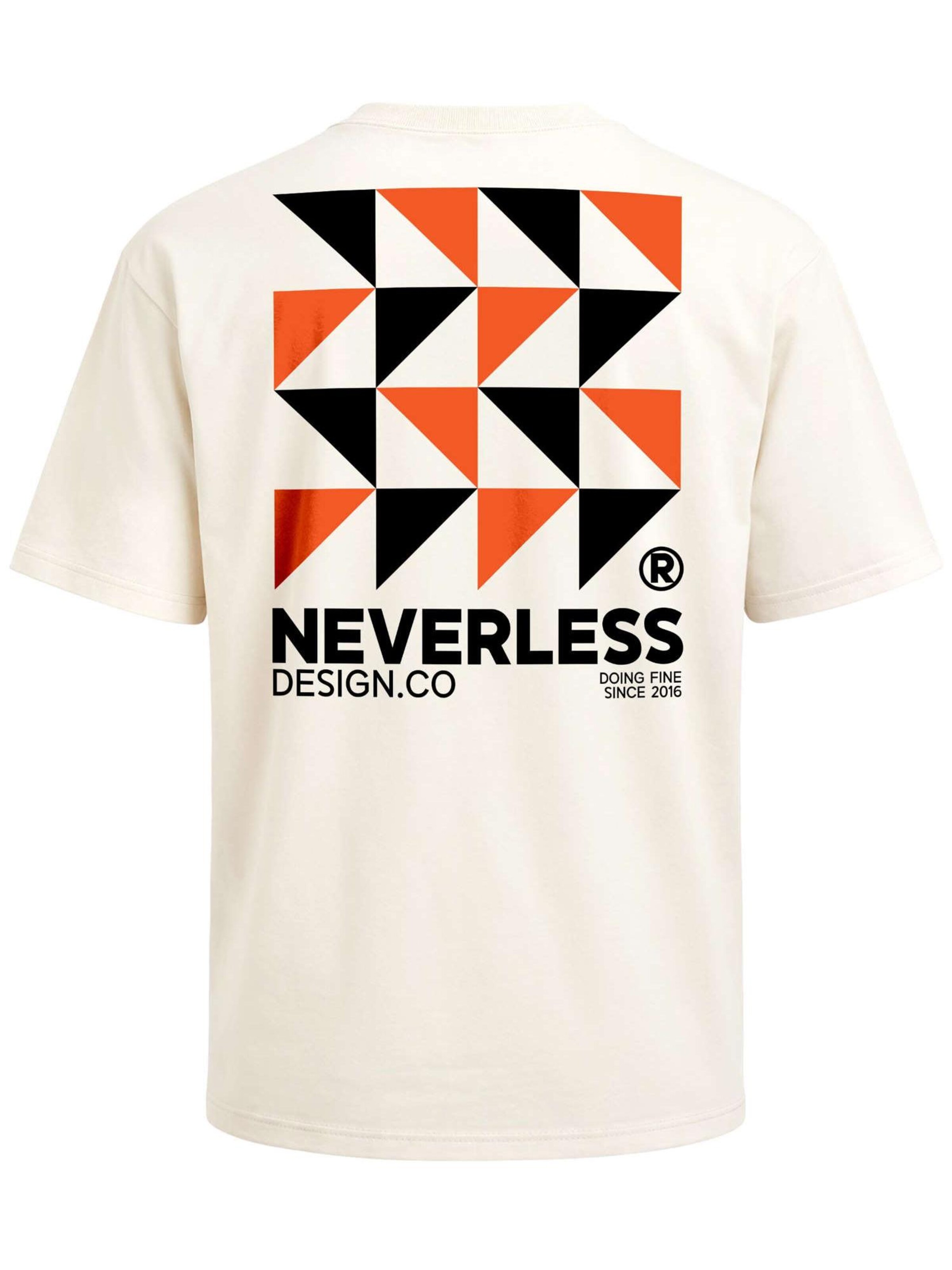 Neverless Shirt 'Modern Art' in Beige