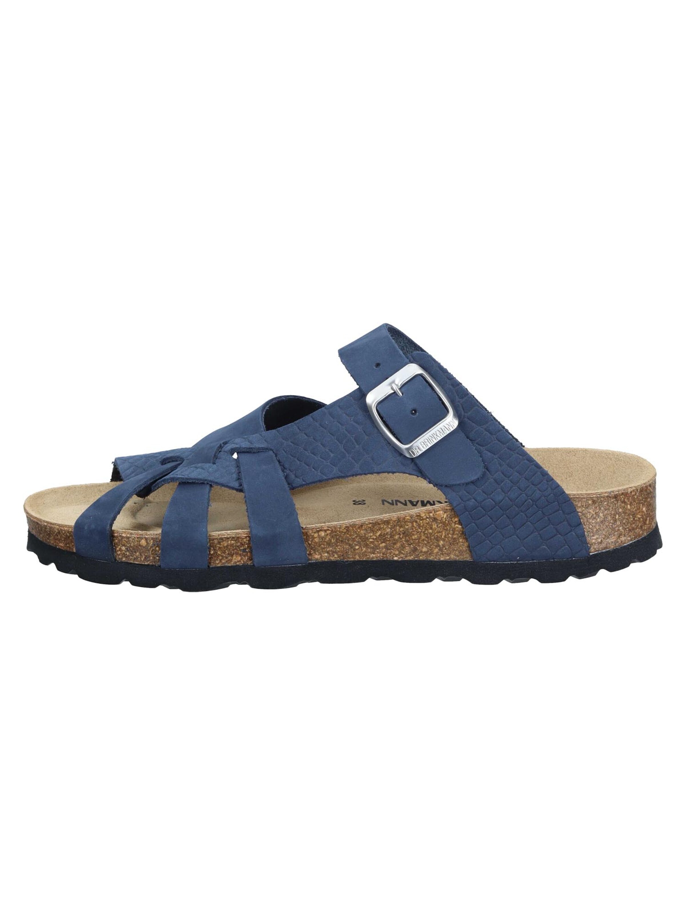 DR. BRINKMANN Mule 'Oliva' in Blue: front