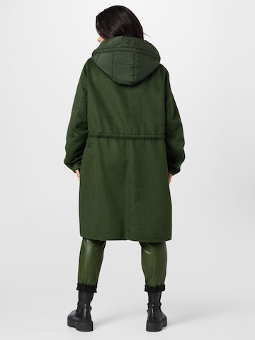 SAMOON Přechodný kabát – zelená