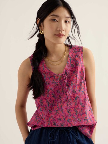 Seasalt Cornwall Bluse 'Cobbs Well' i orange: forside