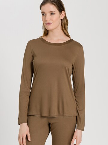Hanro Shirt 'Grand Central' in Brown: front