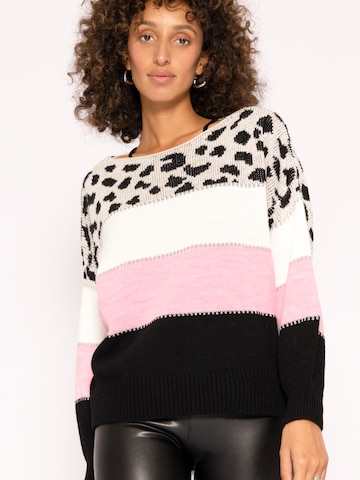 SASSYCLASSY Oversized Sweater in Pink: front