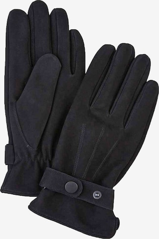 Profuomo Fingerhandschuhe in Schwarz: Vorderseite