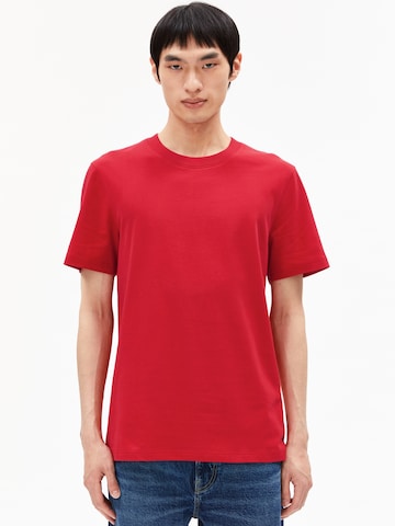 ARMEDANGELS T-Shirt 'Maarkos' in Rot: Vorderseite
