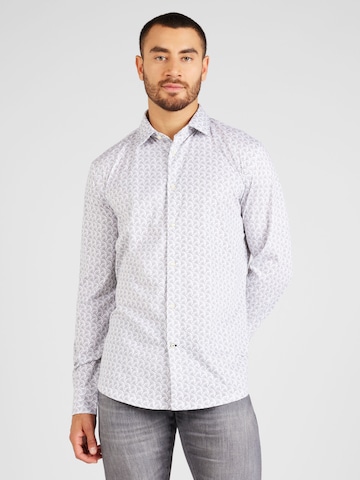 JOOP! Regular fit Button Up Shirt 'Pit' in White: front