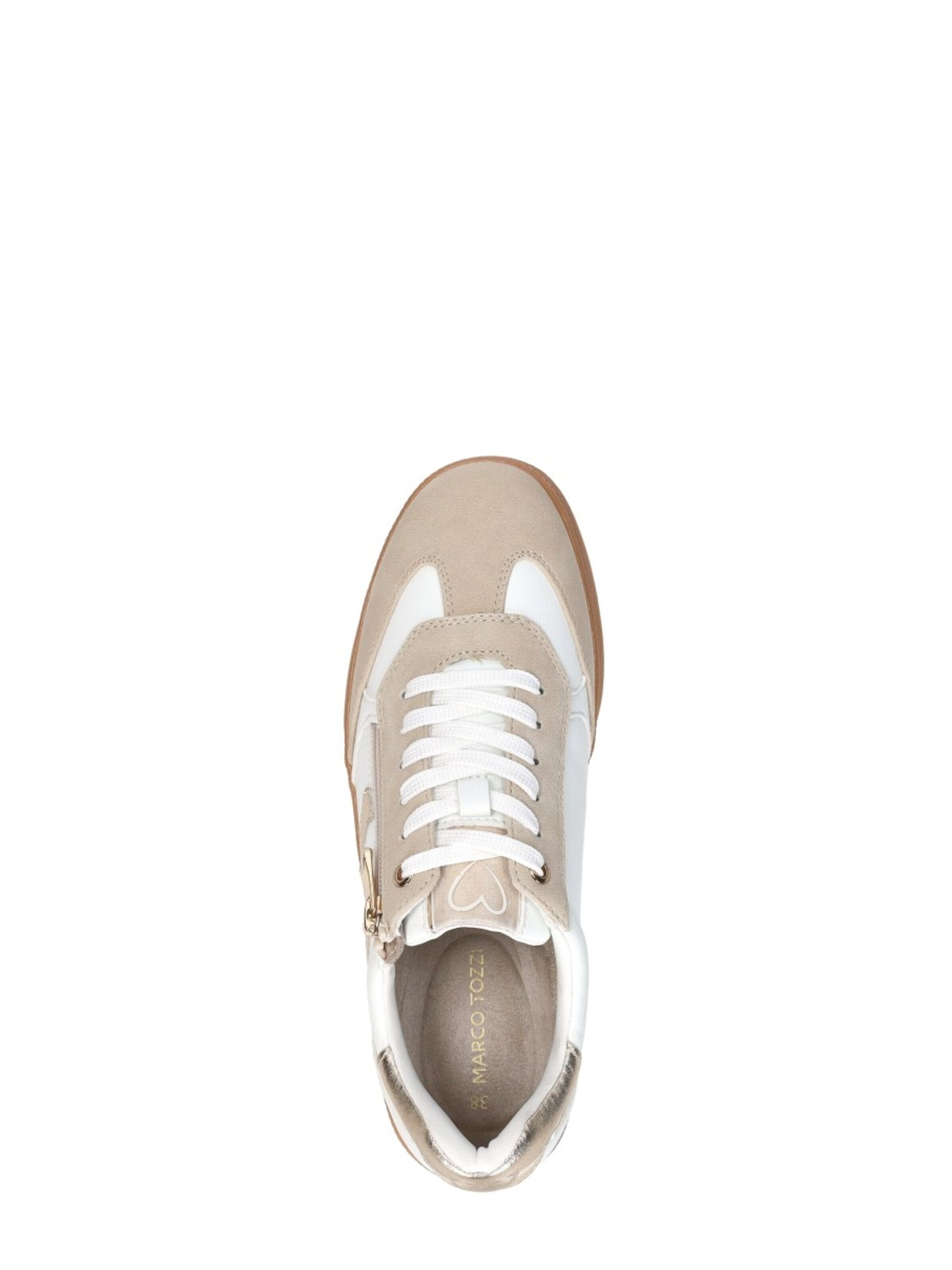 MARCO TOZZI Sneakers laag 'Sneakers Laag' in Beige