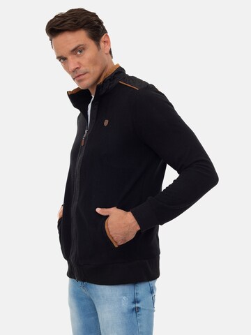 Sir Raymond Tailor Zip-Up Hoodie 'Specter' in Black