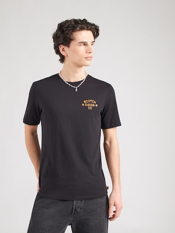 SCOTCH & SODA - Camiseta en negro: frente