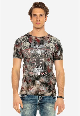 CIPO & BAXX Shirt 'CT541' in Groen: voorkant