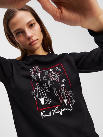 Karl Lagerfeld Свитшот 'Karl Series' в Черный