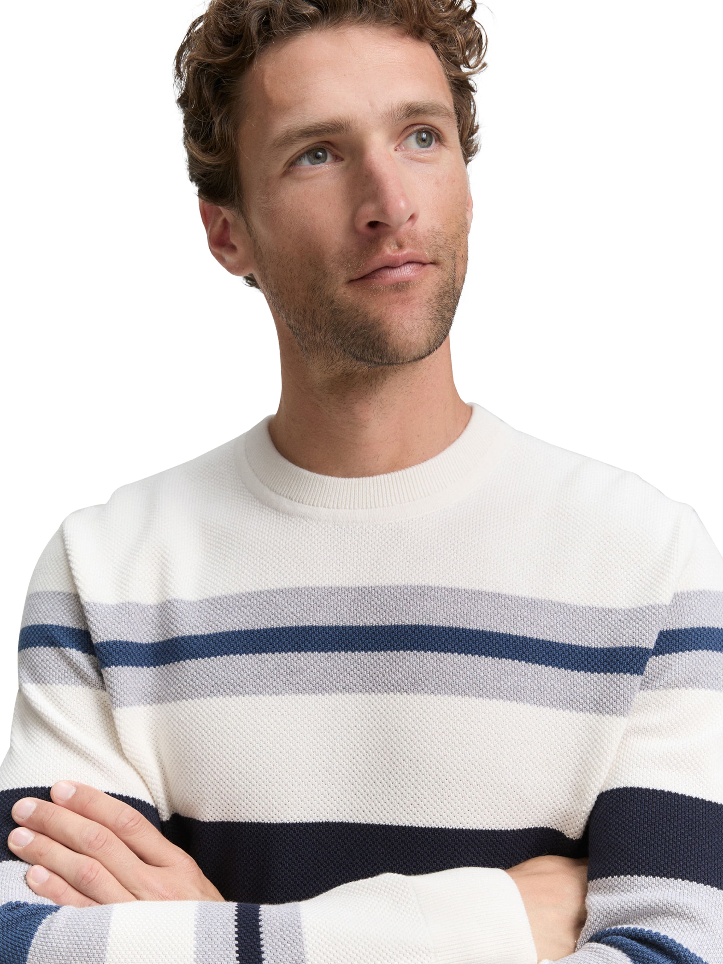 Pull-over TOM TAILOR en blanc