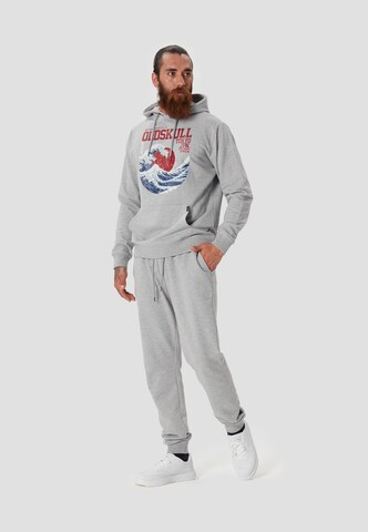 Oldskull Kapuzensweater 'Asian Big W' in Grau