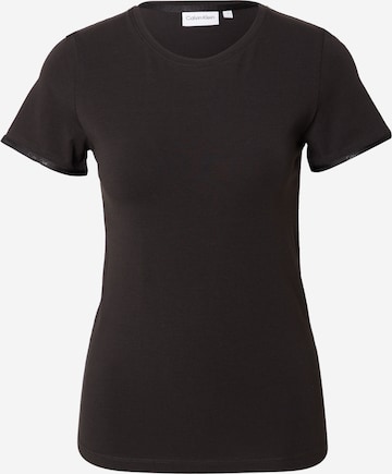 Calvin Klein - Camiseta en negro: frente