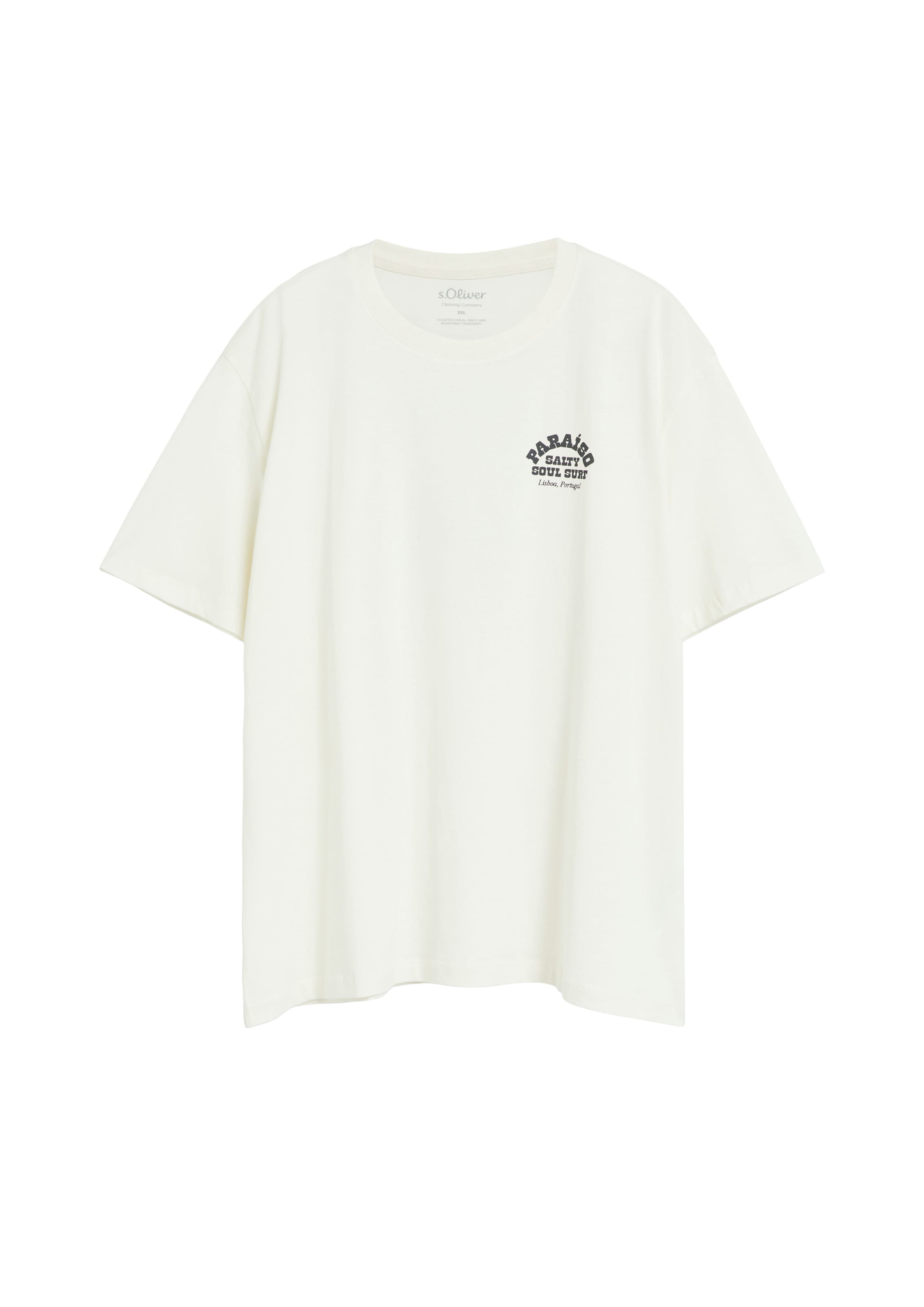 s.Oliver T-Shirt in Beige: Vorderseite