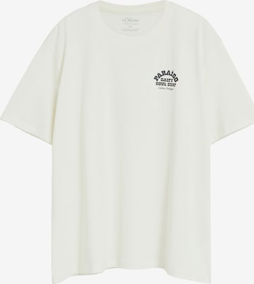 s.Oliver T-Shirt in Beige: Vorderseite