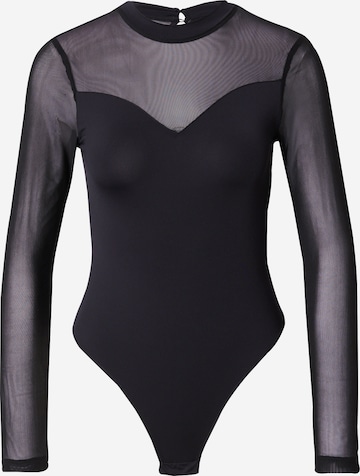 PIECESBodi majica 'PCMILLY' - crna boja: prednji dio