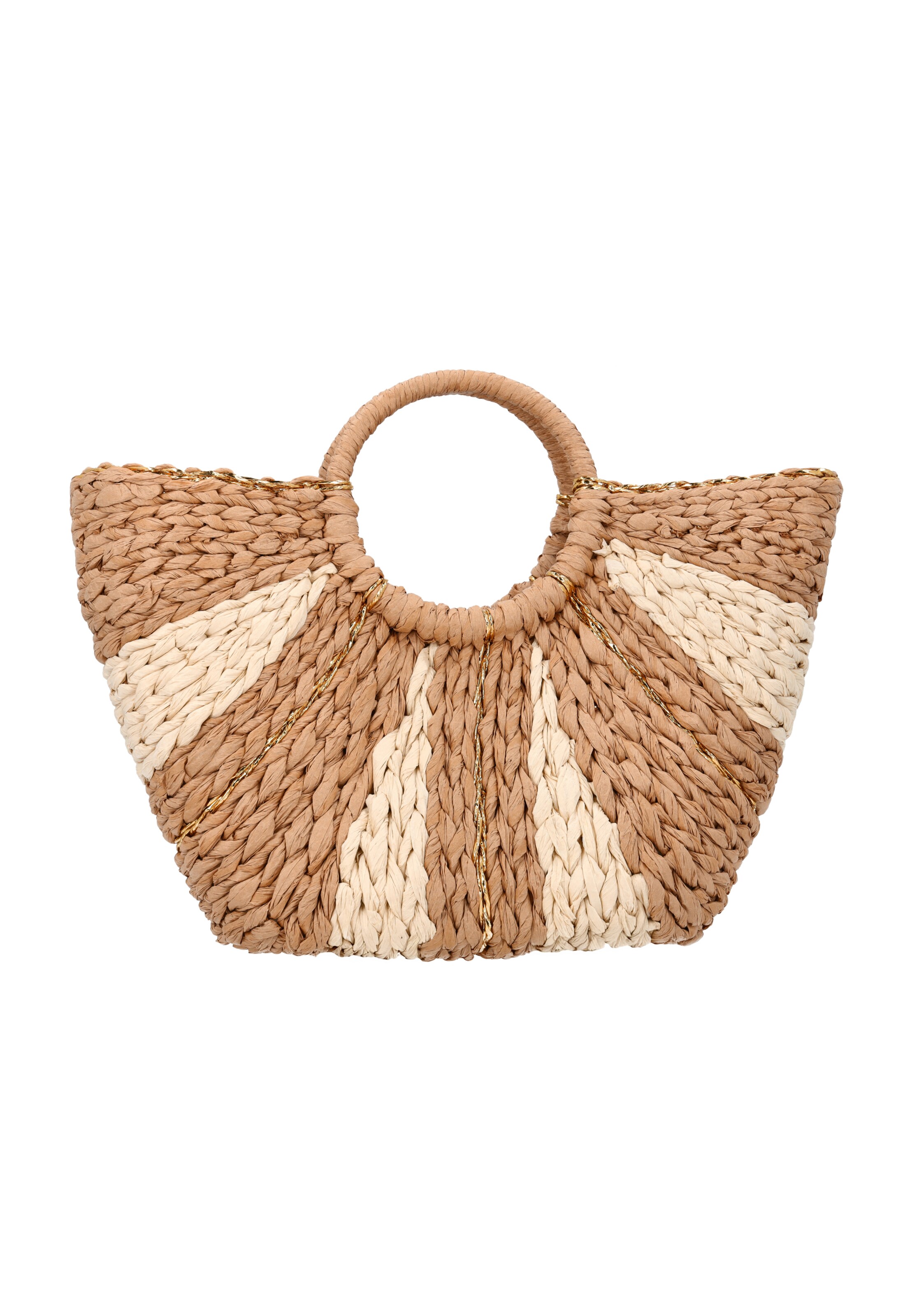 usha FESTIVAL Handtas in de kleur Camel / Lichtbeige, Productweergave