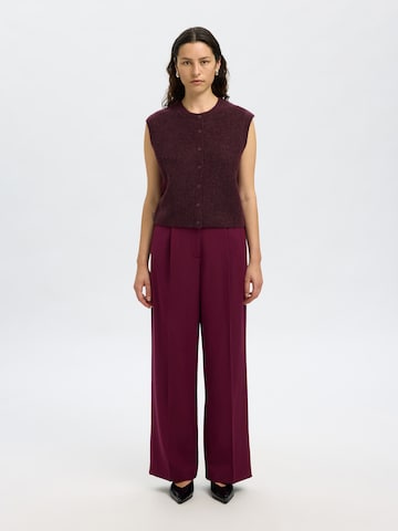 SELECTED Knitted vest 'SLFLULU' in Purple