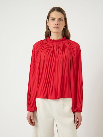 YAS Blouse 'YASBella' in Rood: voorkant