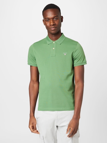 GANT - Camisa 'Rugger' em verde: frente