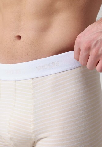 SNOCKS Boxershorts in Beige