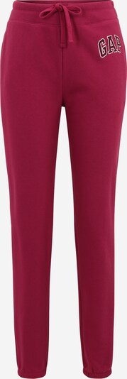 Gap Tall Pantalon en bourgogne / rouge cerise / blanc, Vue avec produit