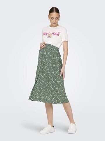 Only Maternity Skirt 'Nova' in Green: front