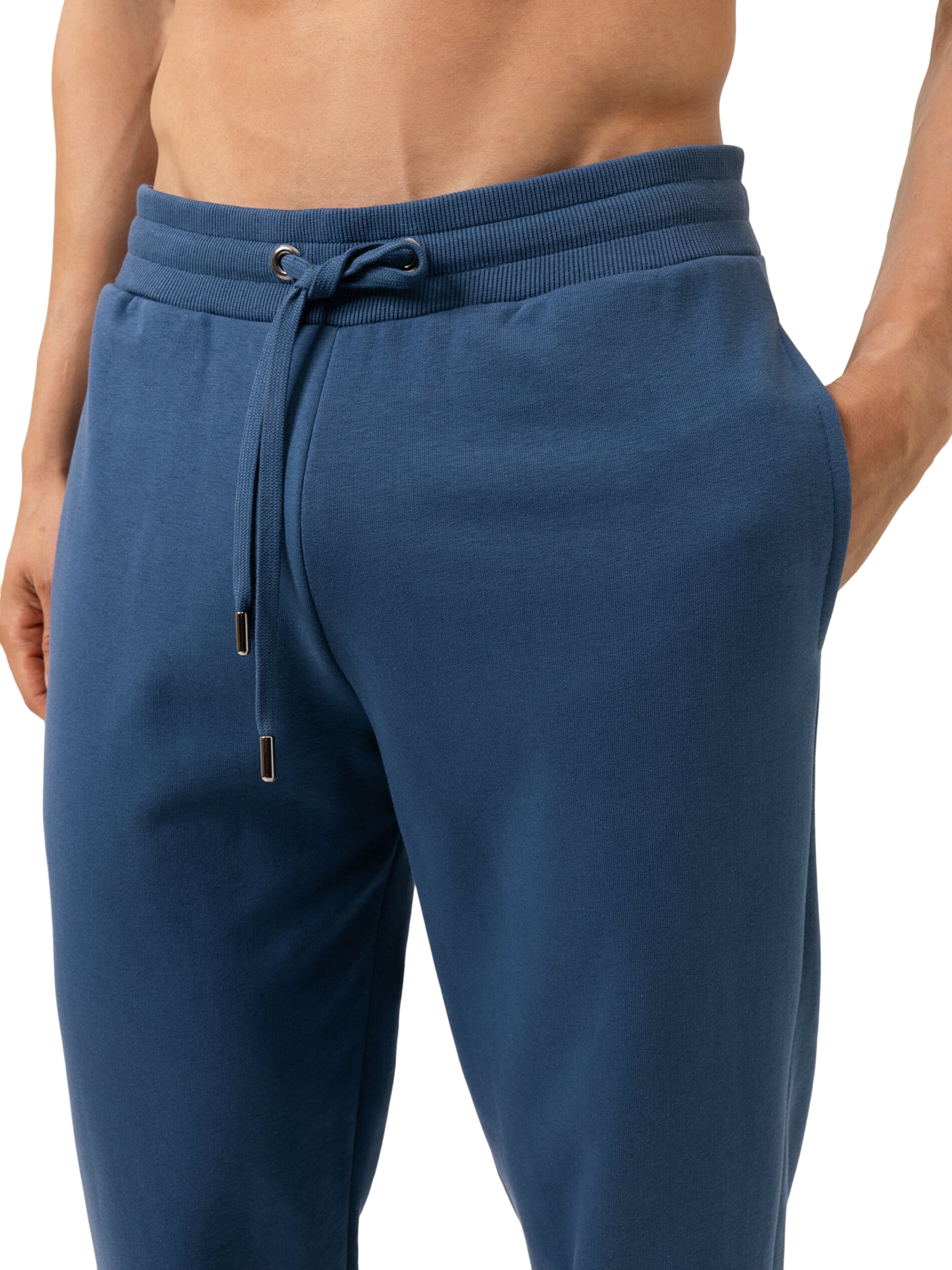 Regular Pantalon 'Terry Essentials' Mey en bleu
