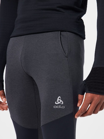 ODLO Tapered Workout Pants in Grey