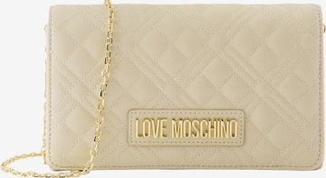 Love Moschino Axelremsväska i beige: framsida