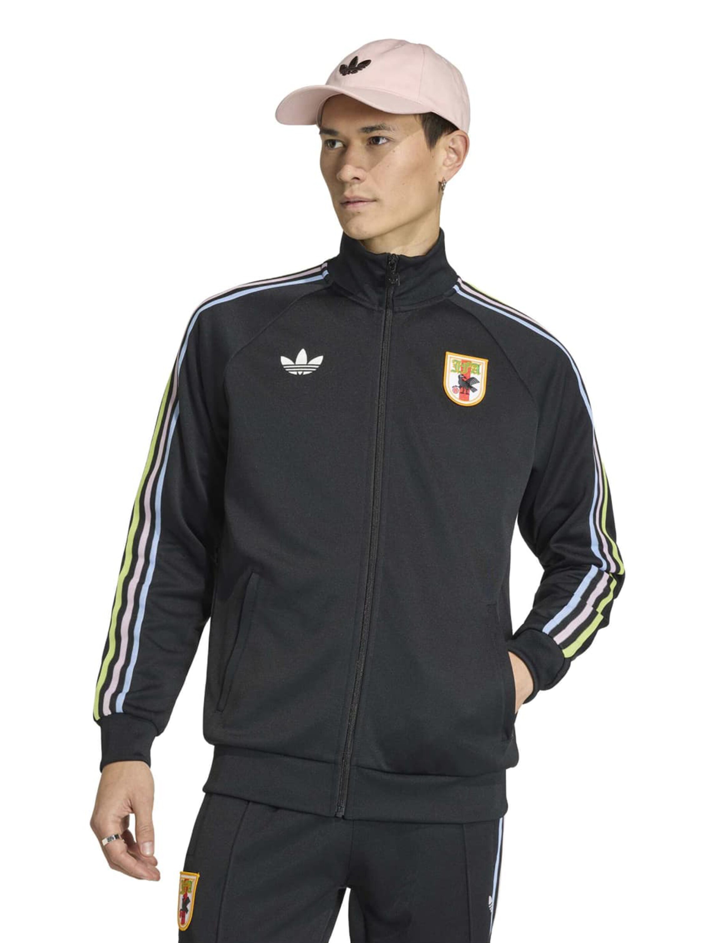 Bluză cu fermoar sport 'JFA' de la ADIDAS PERFORMANCE pe negru