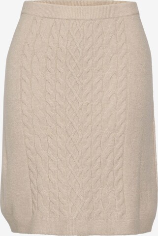 Cream Skirt 'Dela' in Beige: front