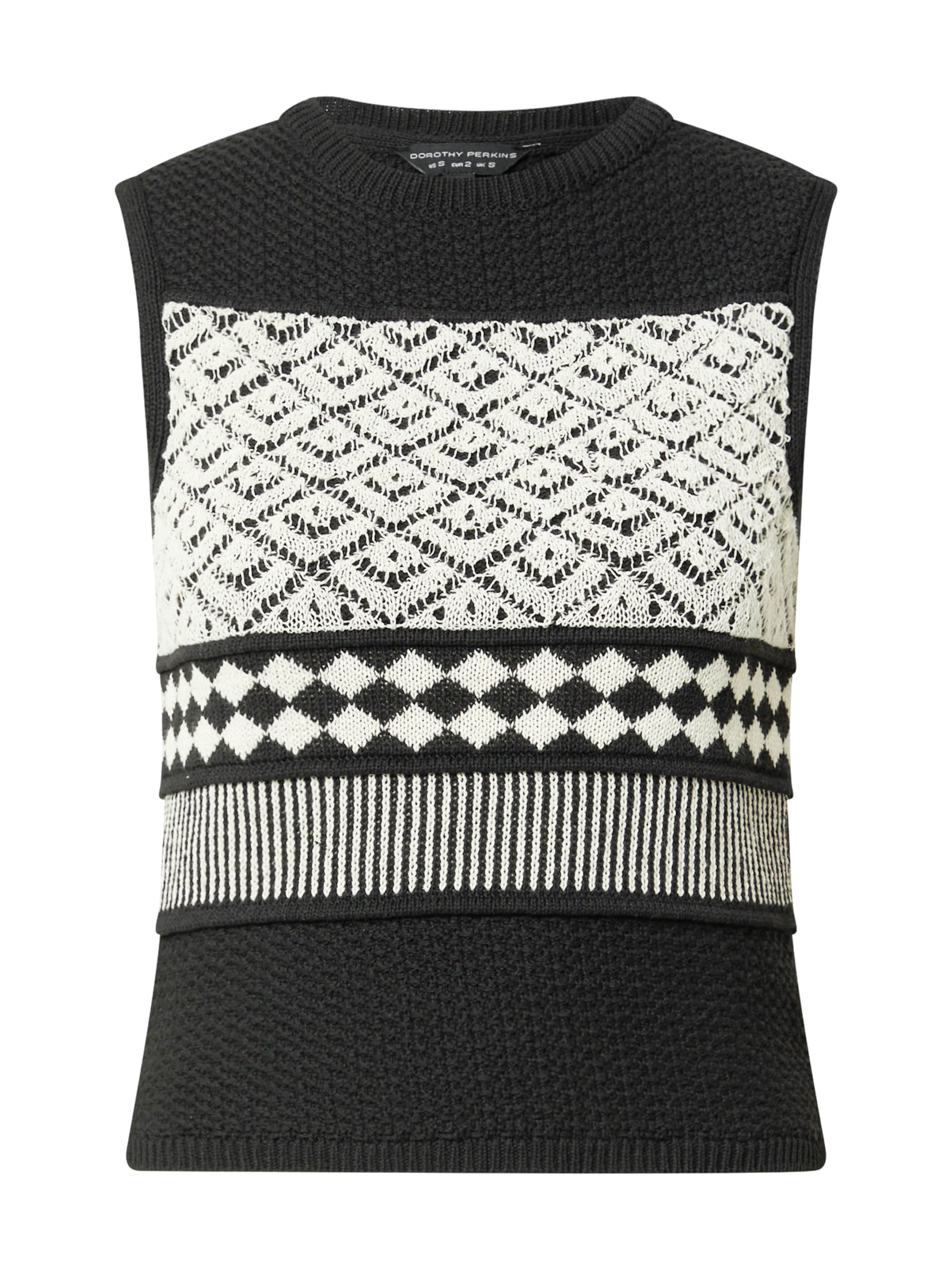 Dorothy Perkins Vyšívaný top - Čierna: predná strana