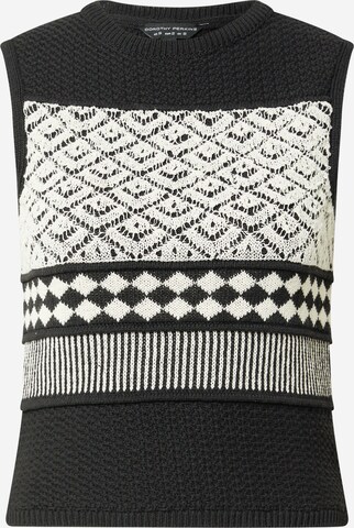 Dorothy Perkins Knitted top in Black: front