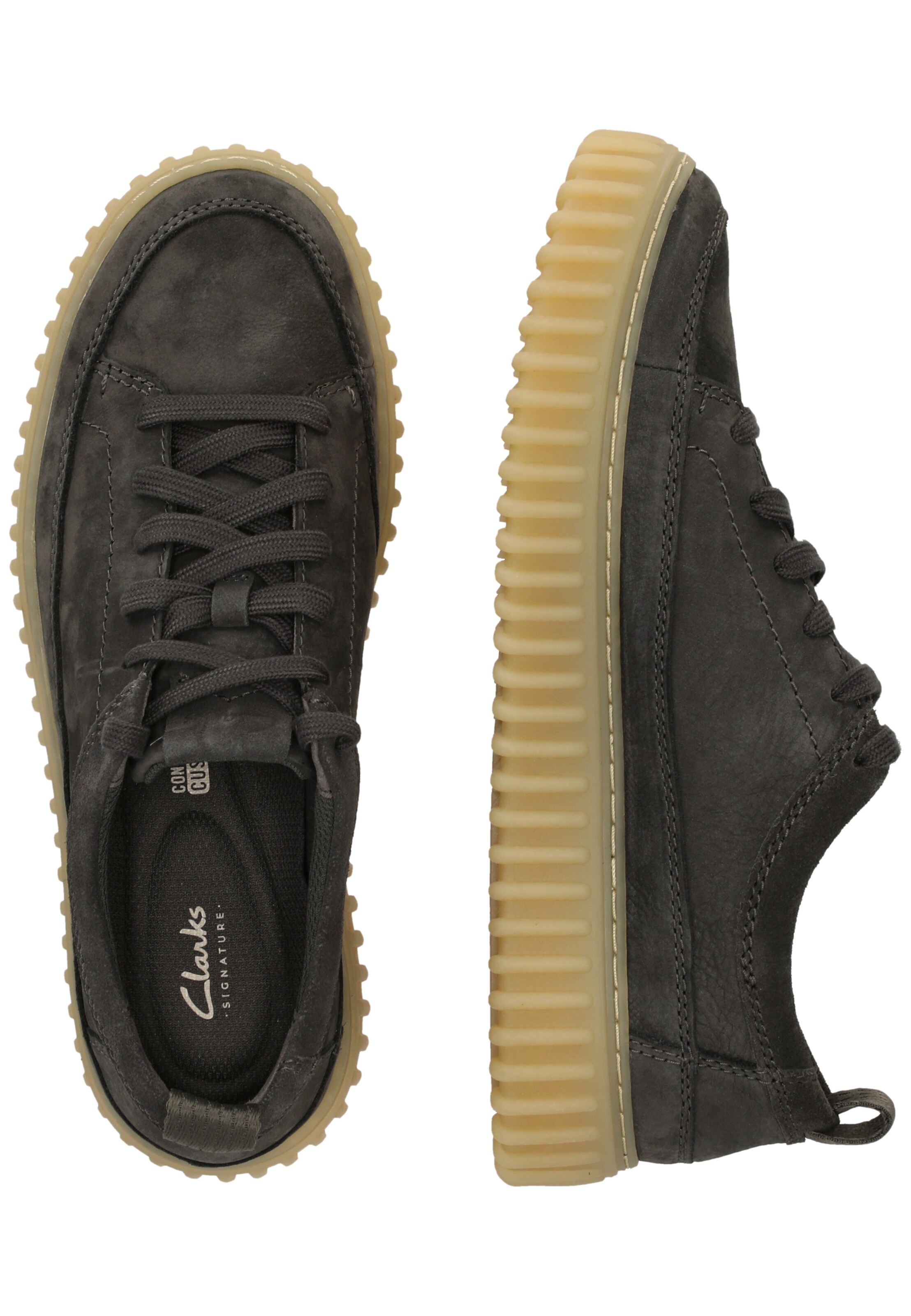 CLARKS Sneakers laag 'Torhill Lace' in Bruin