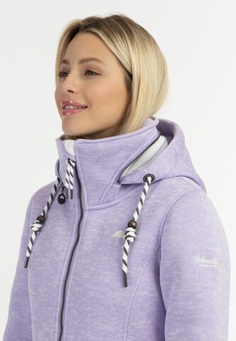 Schmuddelwedda Fleece jas in Lila