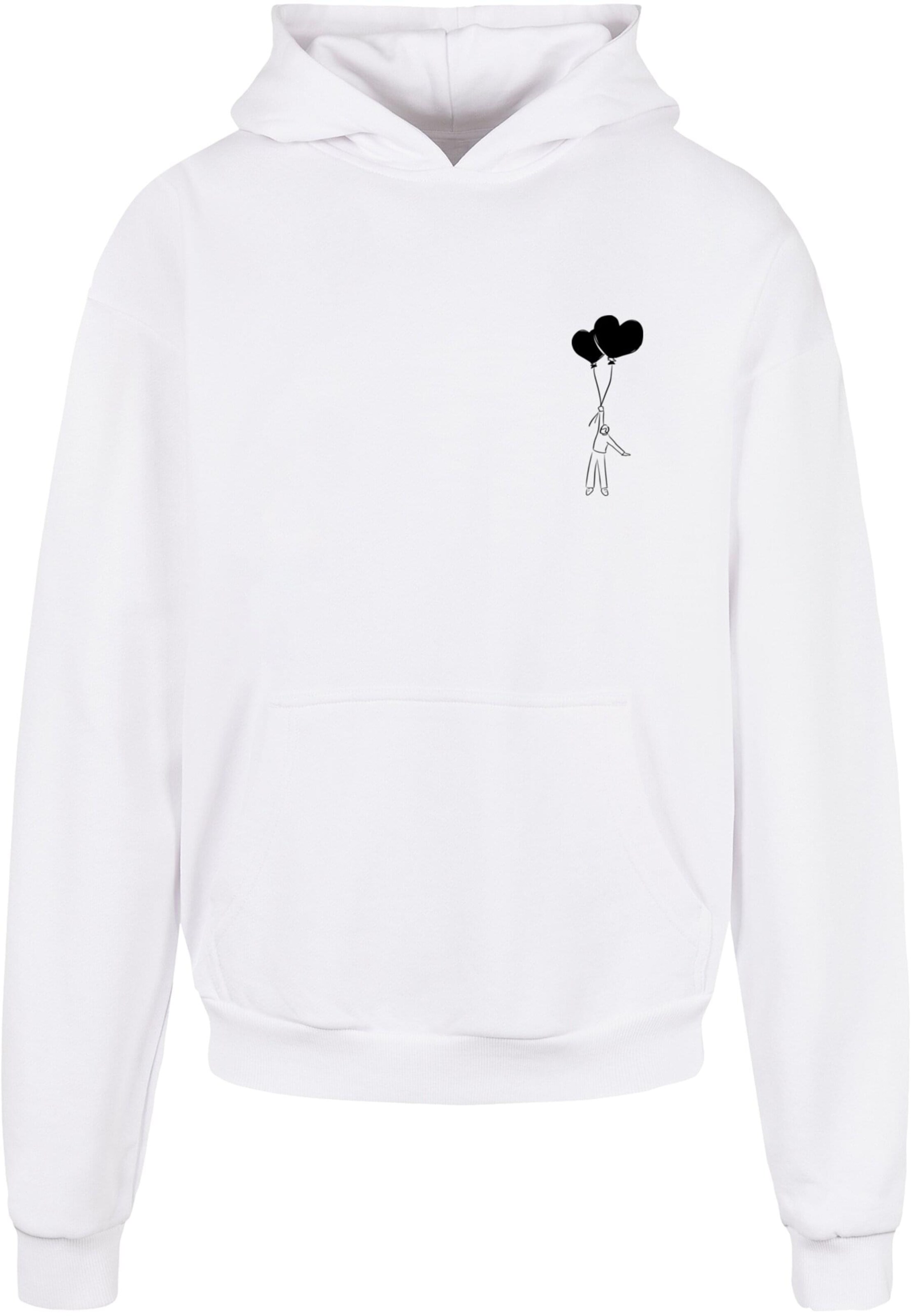 Merchcode Sweatshirt 'Love In The Air' i hvid: forside