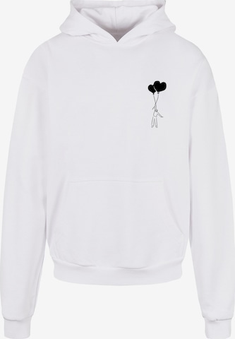 Merchcode Sweatshirt 'Love In The Air' in Weiß: predná strana