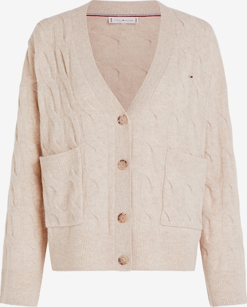 Cardigan TOMMY HILFIGER en beige : devant