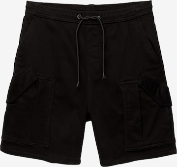 Pantalon cargo Pull&Bear en noir : devant