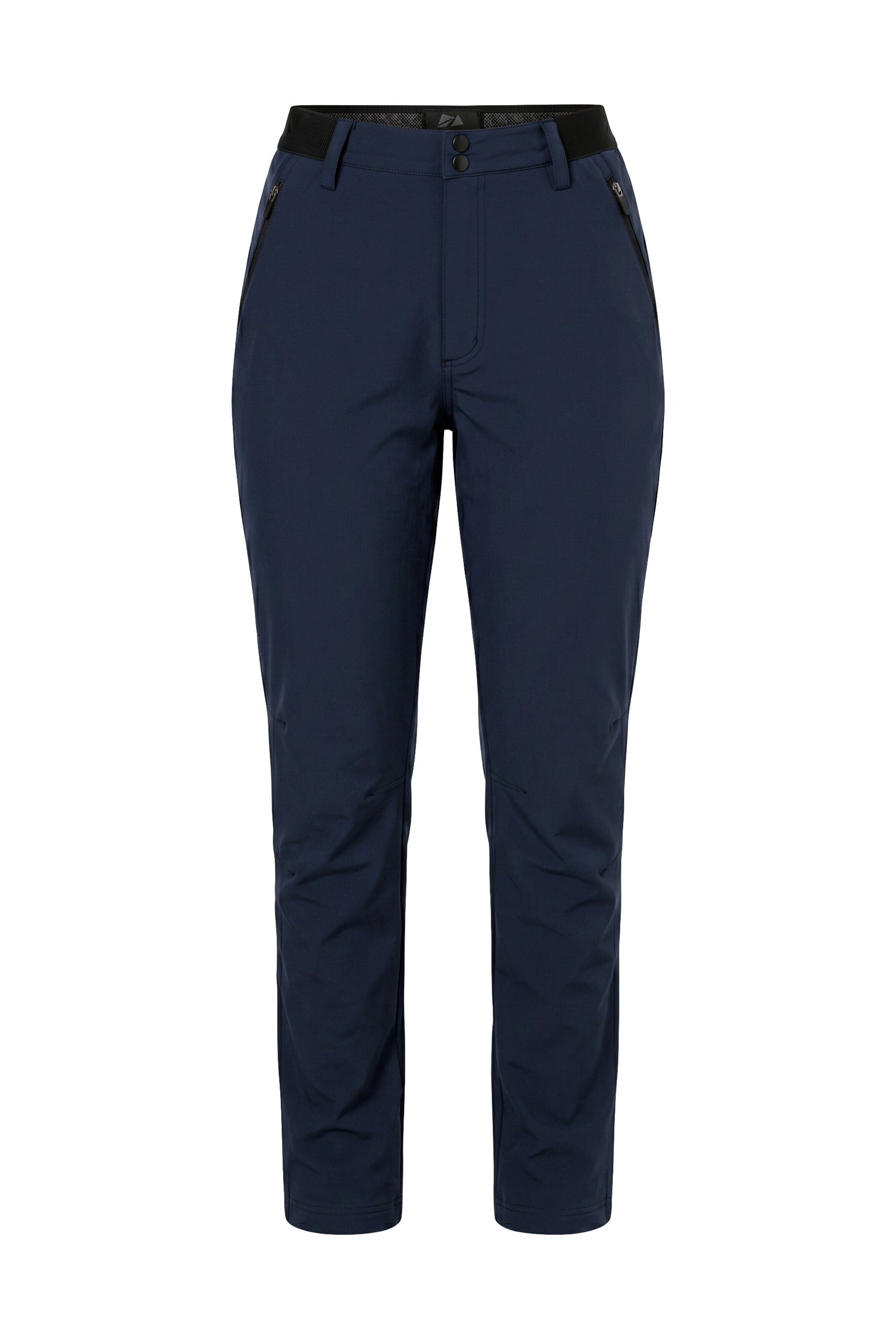 Ulla Popken Slimfit Outdoorhose in Blau: Vorderseite