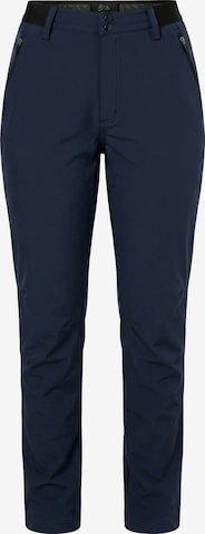 Ulla Popken Slimfit Outdoorhose in Blau: Vorderseite