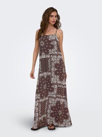 Robe ONLY en marron : devant