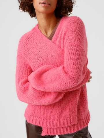 VERO MODA Knit Cardigan 'MAYBE' in Pink