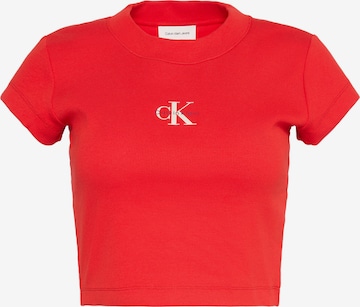 Calvin Klein Jeans Shirt in Rood: voorkant
