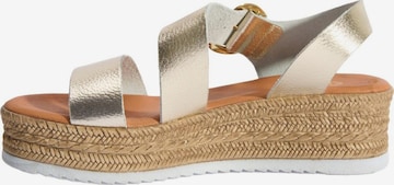 Desa Sandale 'Sandalen' in Gold: Vorderseite