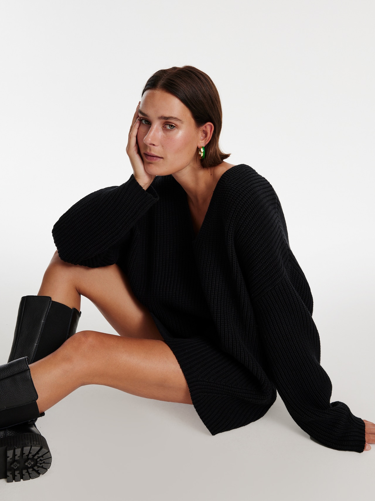 EDITED Pullover 'Yveline' nero