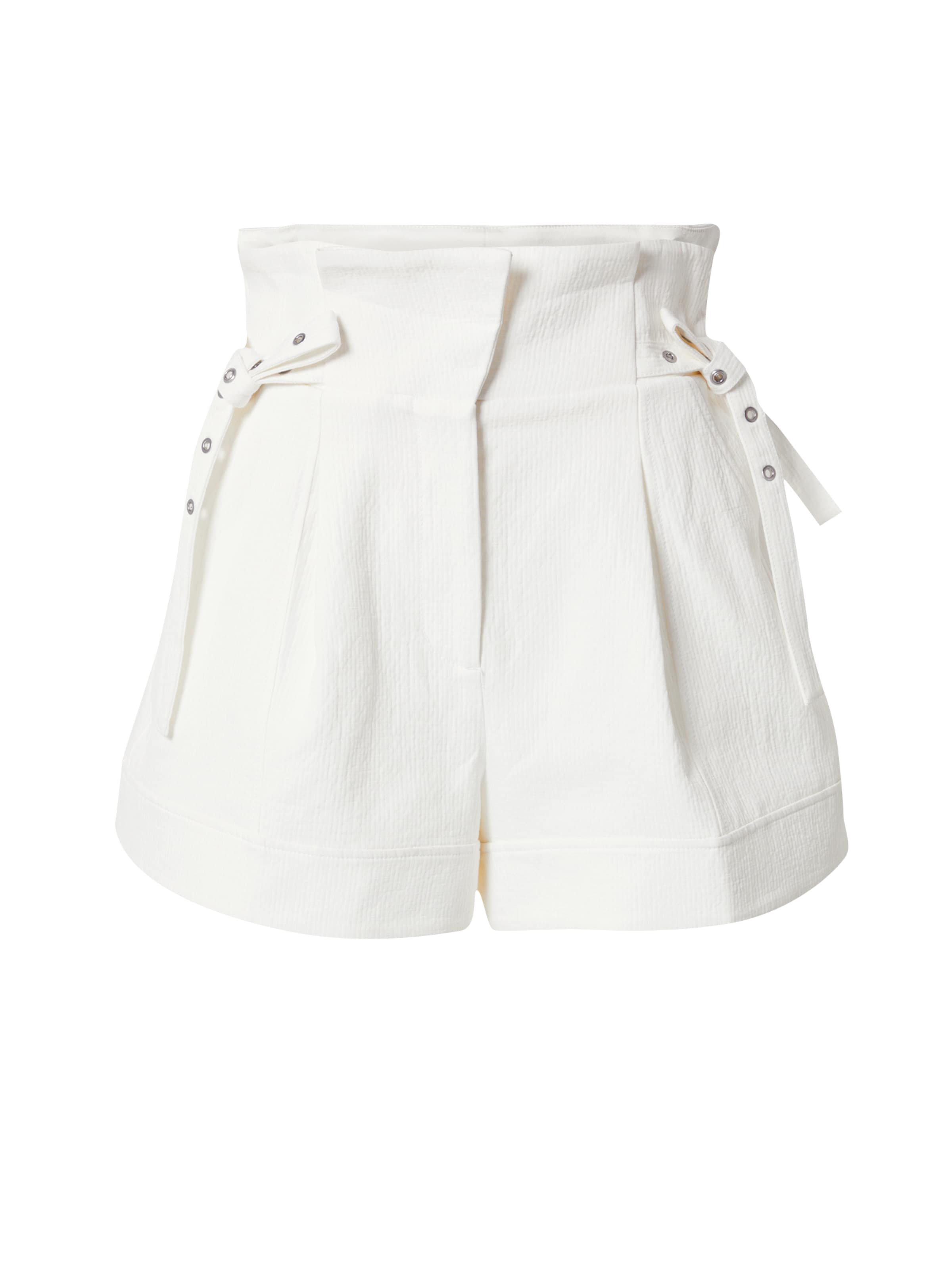 3.1 Phillip Lim tavaline Püksid, värv valge: eest vaates